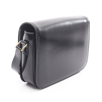 クラシック トリオンフ ミディアム ショルダーバッグ レザー ブラック セリーヌ バッグ CELINE