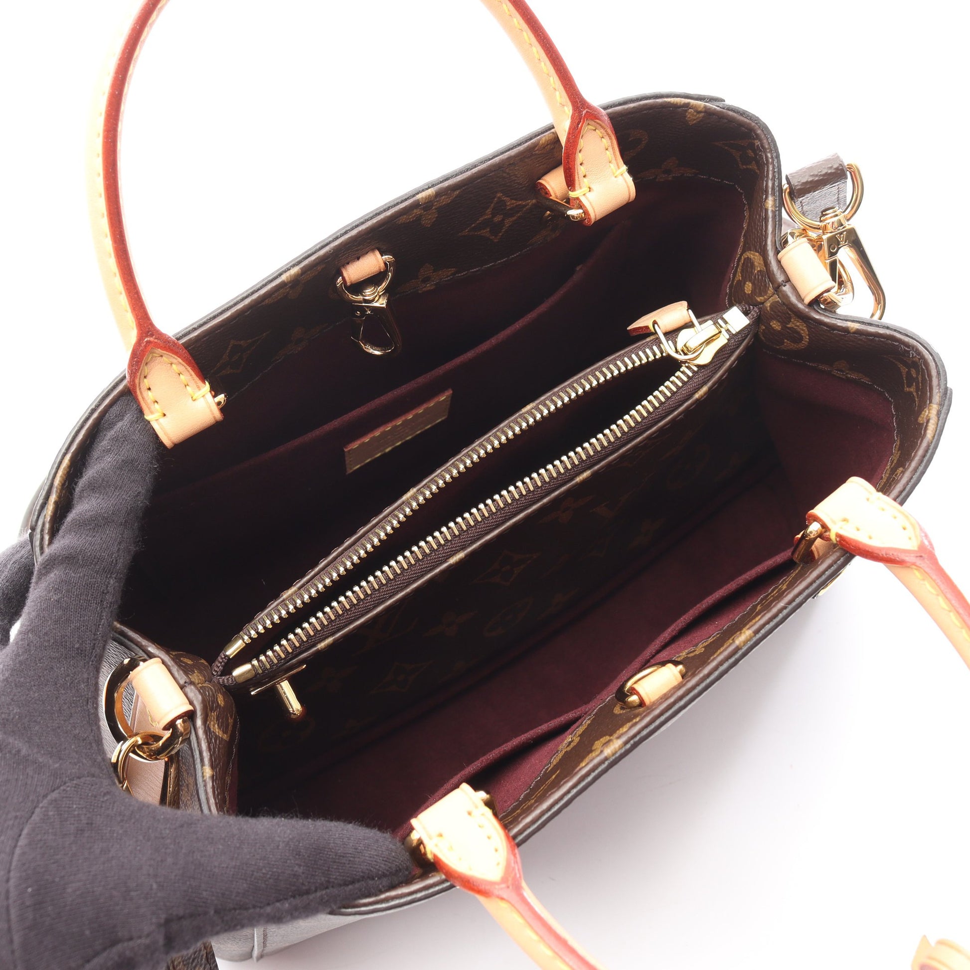 モンテーニュBB モノグラム ハンドバッグ PVC レザー ブラウン 2WAY ルイヴィトン バッグ LOUIS VUITTON