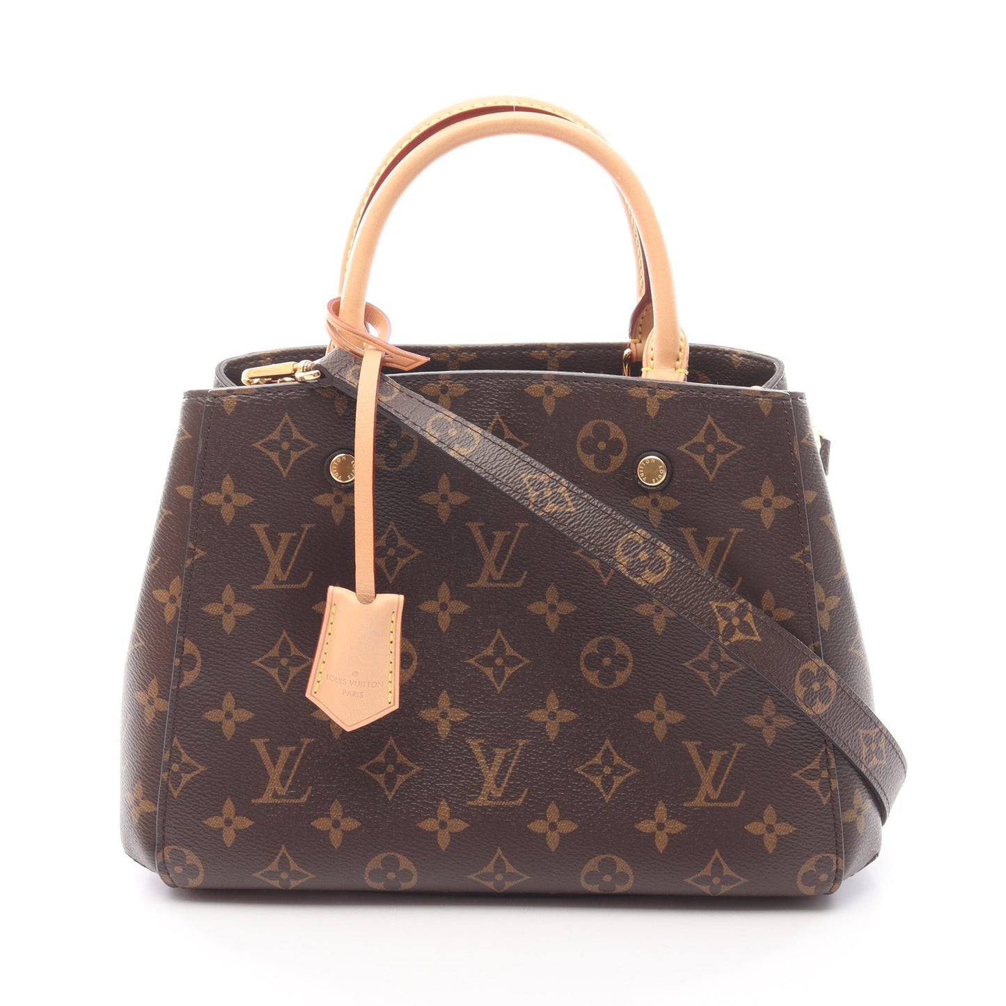 モンテーニュBB モノグラム ハンドバッグ PVC レザー ブラウン 2WAY ルイヴィトン バッグ LOUIS VUITTON