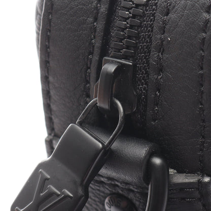 トリオ メッセンジャー モノグラムシャドウ ショルダーバッグ レザー ブラック ルイヴィトン バッグ LOUIS VUITTON