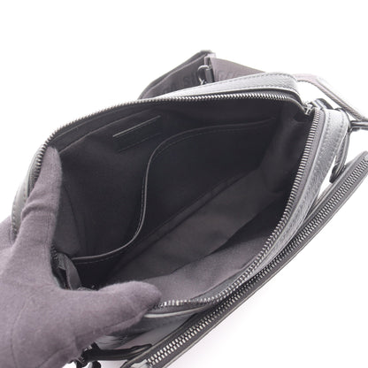 トリオ メッセンジャー モノグラムシャドウ ショルダーバッグ レザー ブラック ルイヴィトン バッグ LOUIS VUITTON