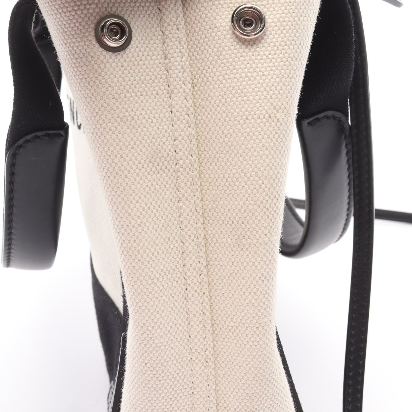 ネイビーカバ XS ハンドバッグ キャンバス レザー アイボリー ブラック 2WAY バレンシアガ バッグ BALENCIAGA