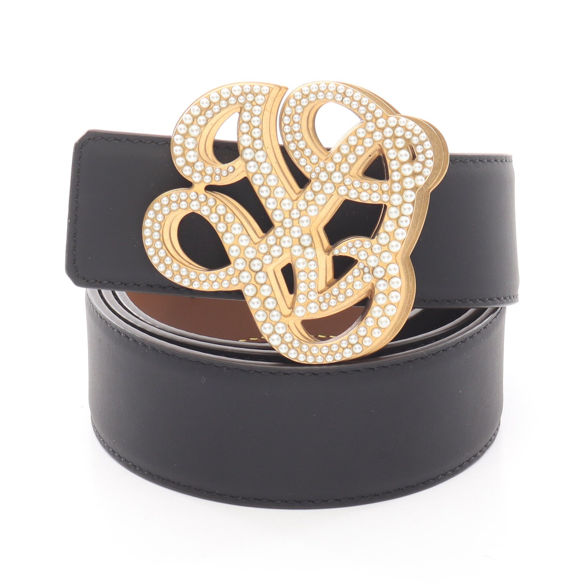 LVダイナスティ 40MM リバーシブル ベルト レザー ブラック ブラウン ゴールド金具 ルイヴィトン 財布・小物 LOUIS VUITTON