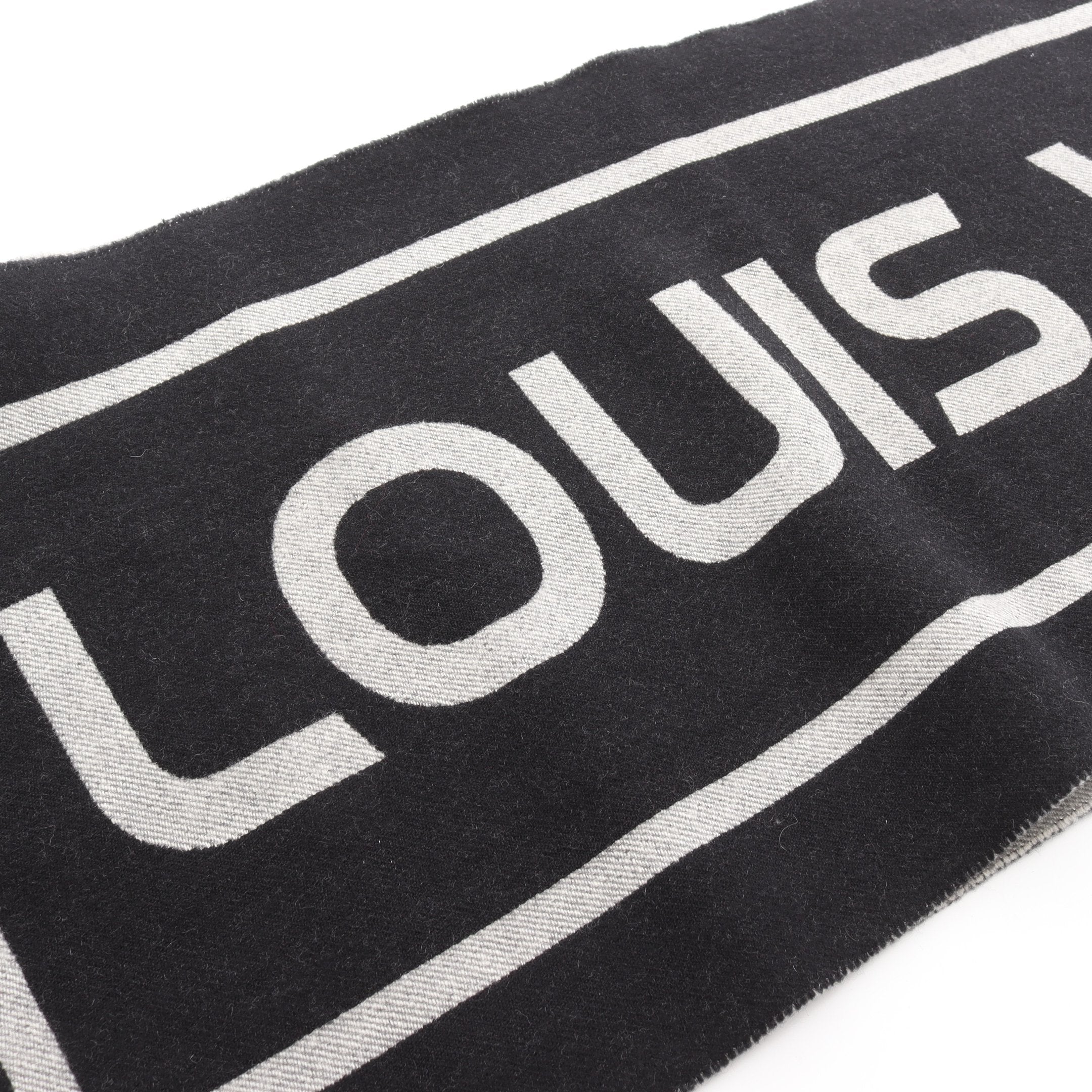 エシャルプ シティ グラヴィティ マフラー ウール カシミヤ ブラック