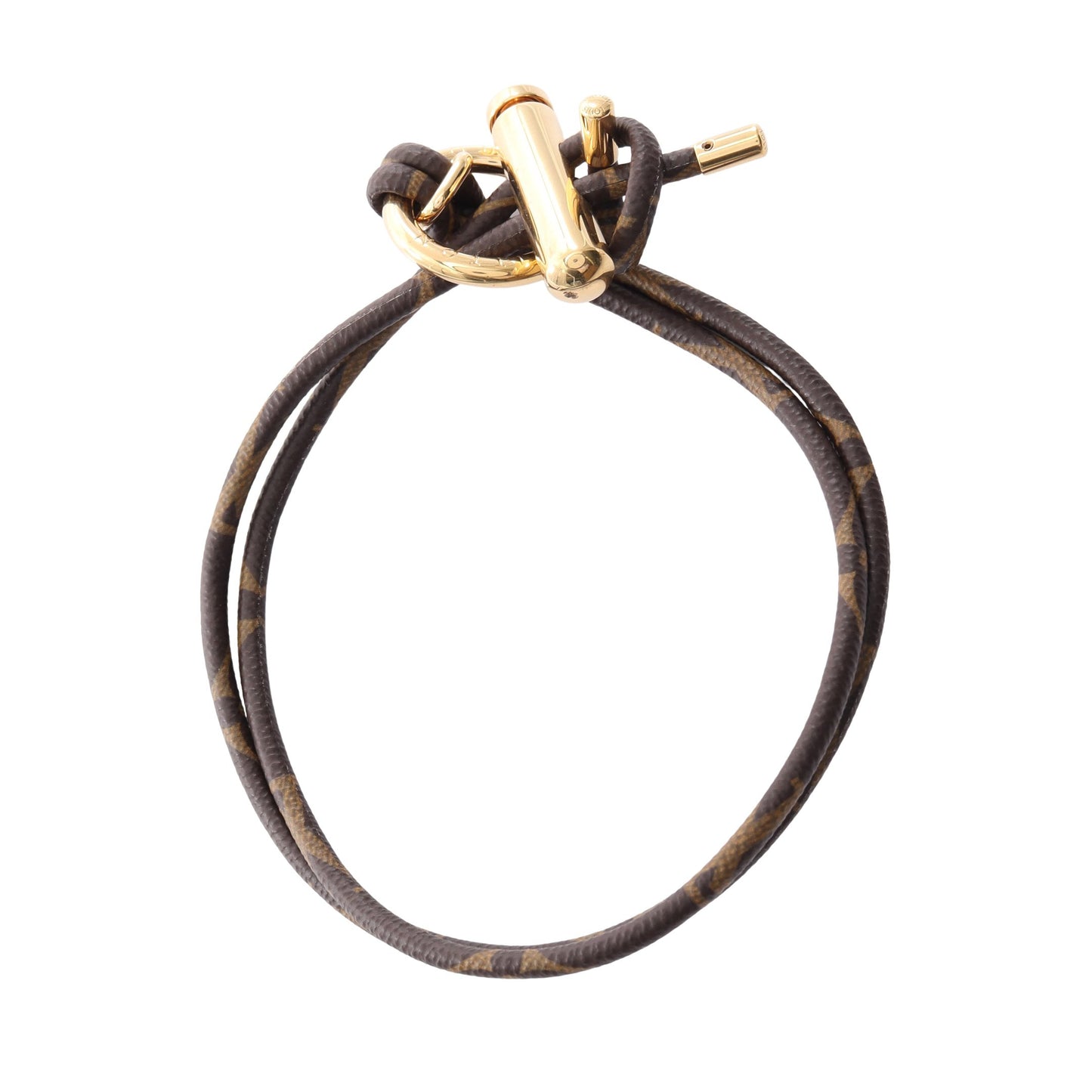 コリエ トグル モノグラム ネックレス PVC GP ブラウン ゴールド ルイヴィトン アクセサリー LOUIS VUITTON