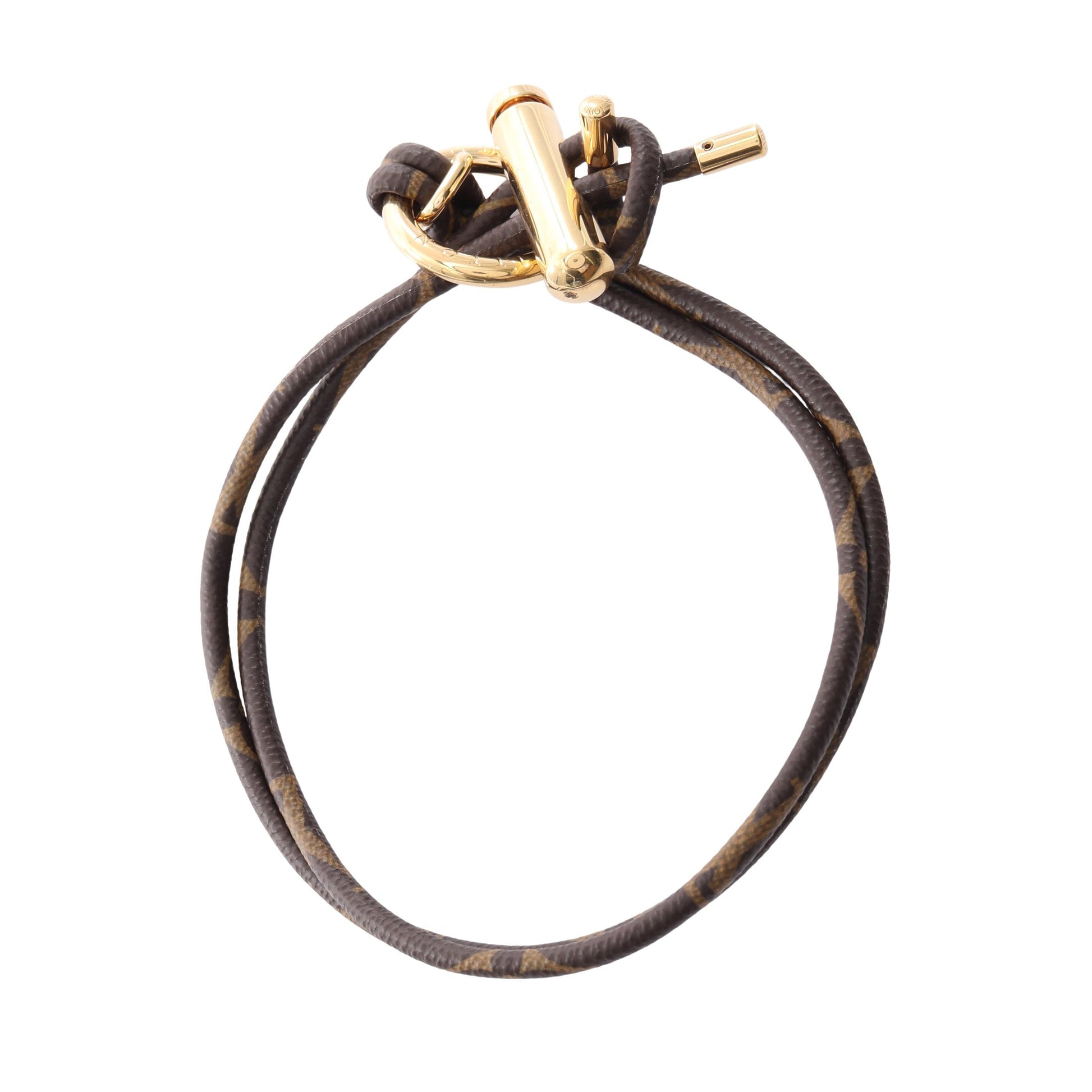 コリエ トグル モノグラム ネックレス PVC GP ブラウン ゴールド ルイヴィトン アクセサリー LOUIS VUITTON