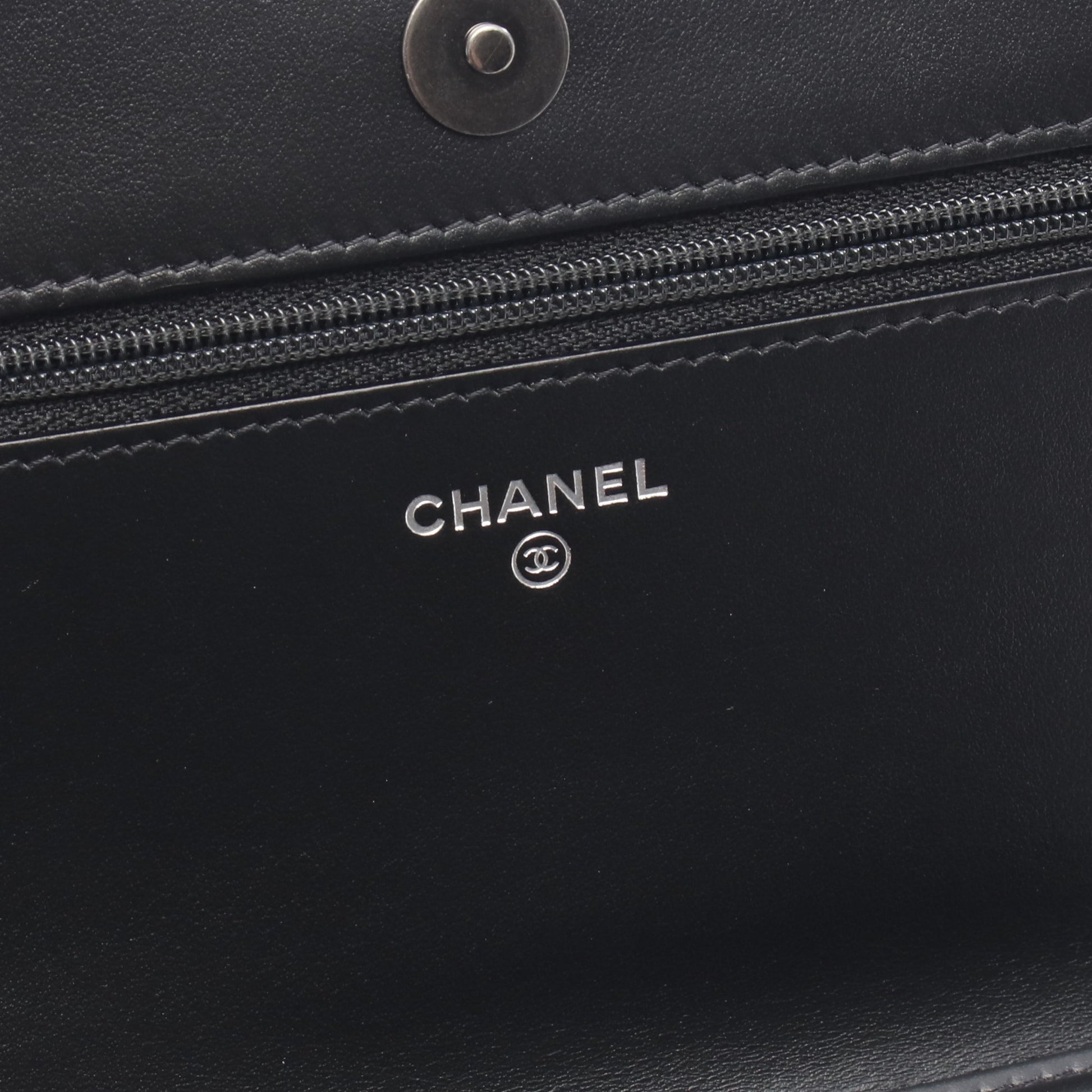 ボーイシャネル マトラッセ チェーンウォレット キャビアスキン ブラック シルバー金具 シャネル バッグ CHANEL