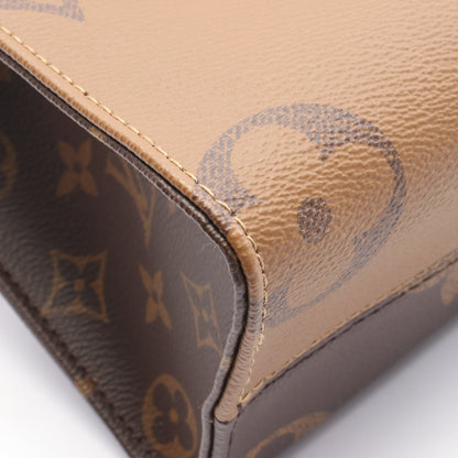 オンザゴーPM モノグラムジャイアント リバース ハンドバッグ PVC ブラウン ベージュ ルイヴィトン バッグ LOUIS VUITTON