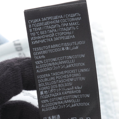 ミニ デニムスカート コットン ライトブルー ダメージ加工 25AW バレンシアガ ボトムス BALENCIAGA
