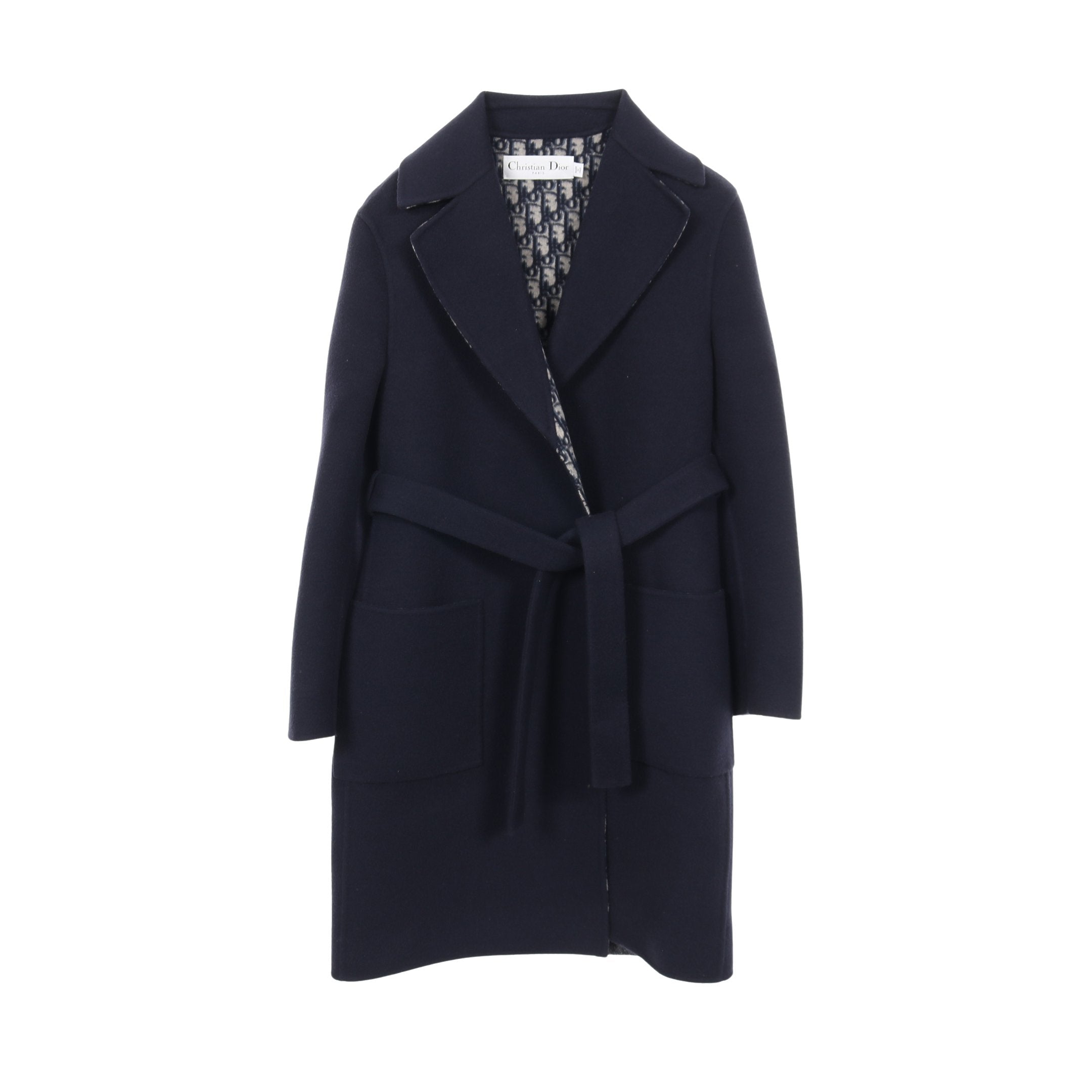 ディオールオブリーク ダブルフェイス ラップコート ガウンコート