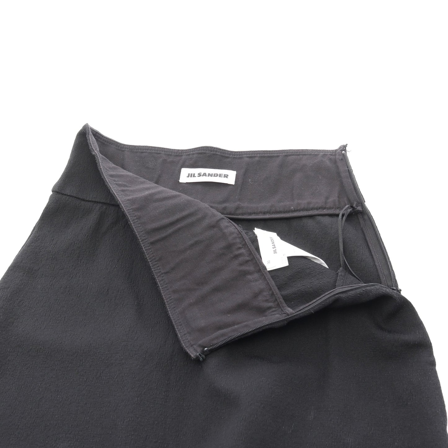 スカート レーヨン コットン ブラック ジルサンダー ボトムス JIL SANDER