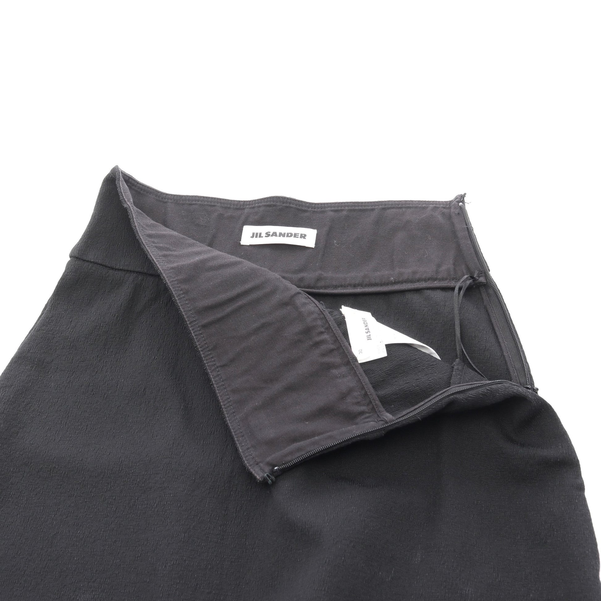 スカート レーヨン コットン ブラック ジルサンダー ボトムス JIL SANDER