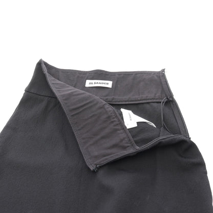 スカート レーヨン コットン ブラック ジルサンダー ボトムス JIL SANDER