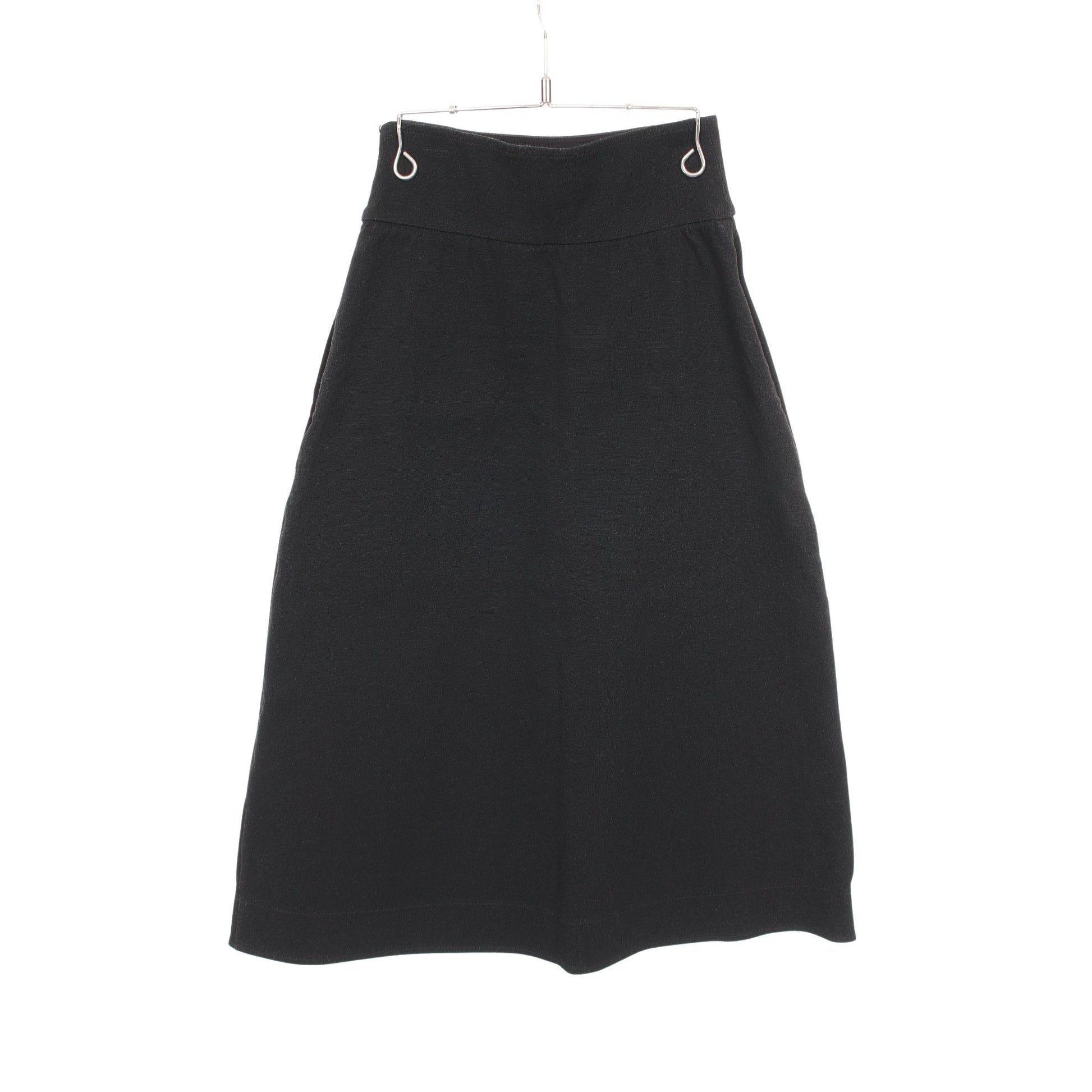スカート レーヨン コットン ブラック ジルサンダー ボトムス JIL SANDER