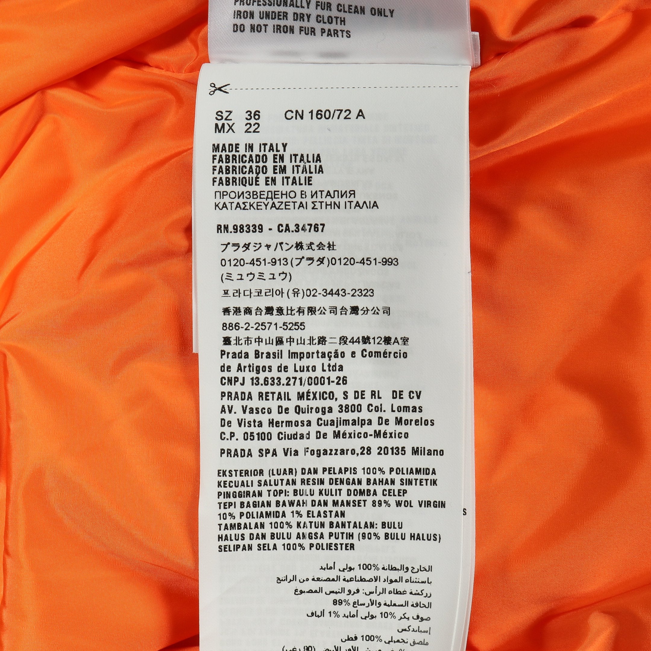 ダウンジャケット ナイロン カーキグリーン ファー フード付き ミュウ