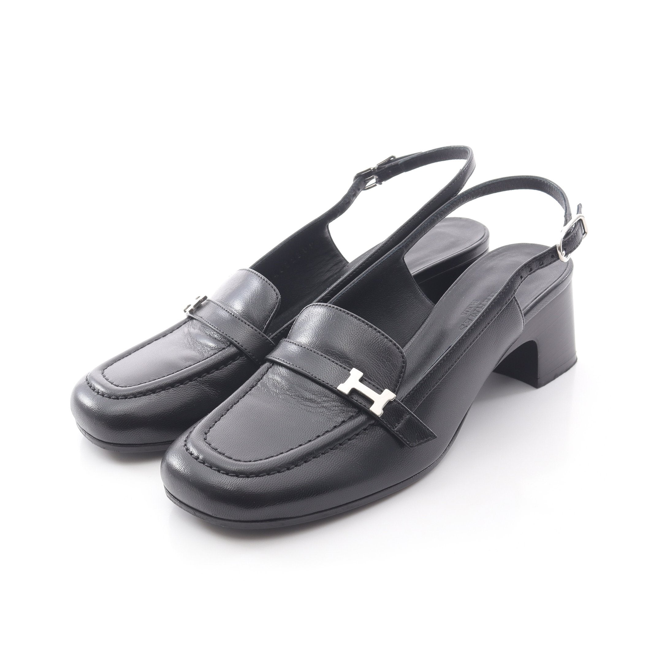 アンフィニ パンプス レザー ブラック エルメス – RECLO