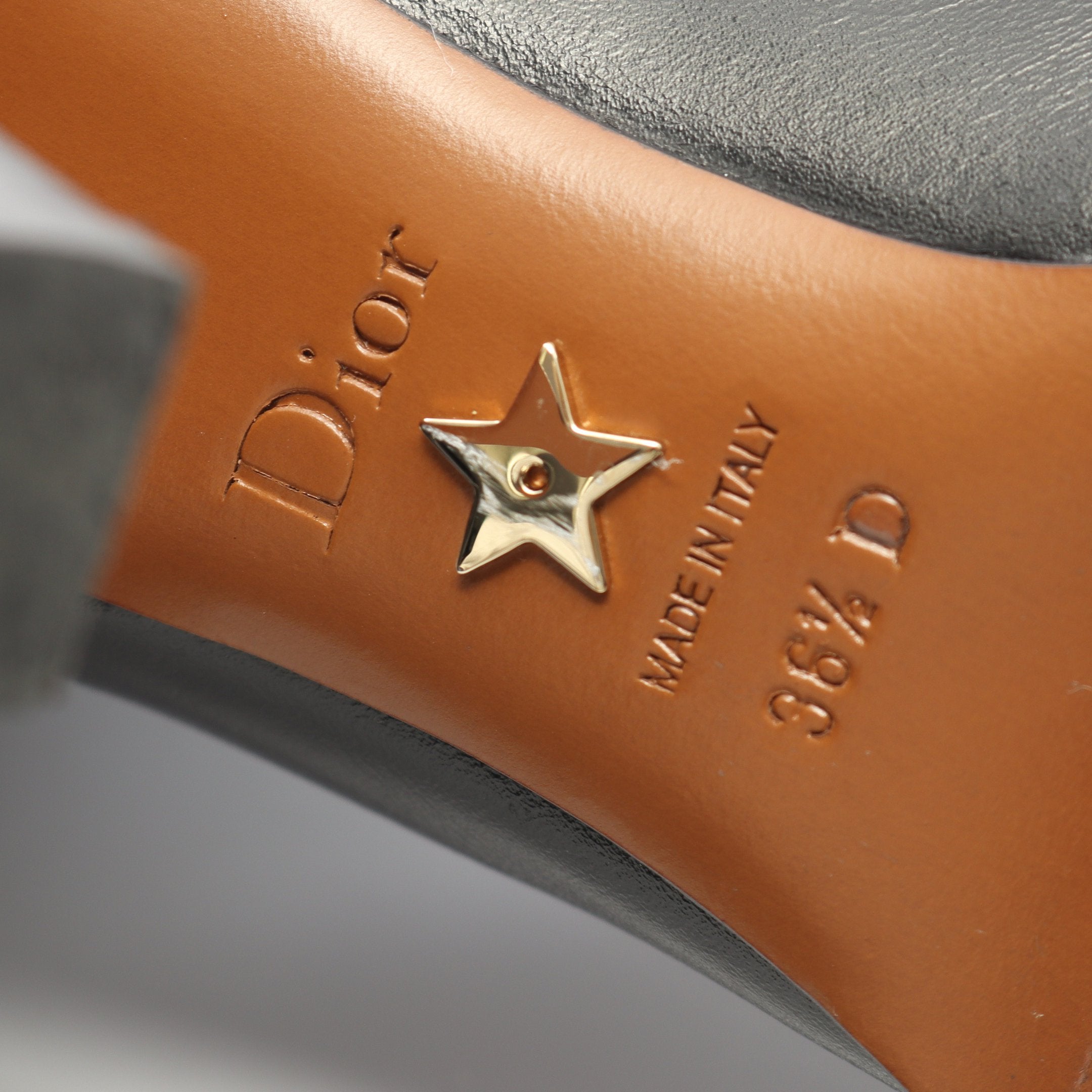 ロング ブーツ レザー ブラック クリスチャンディオール – RECLO