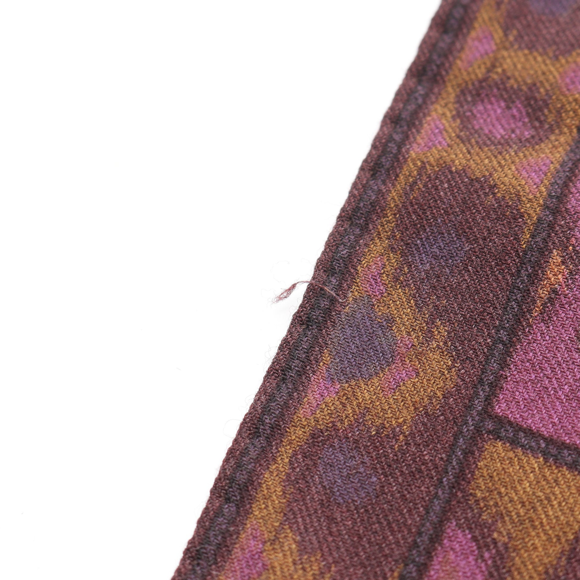 ストール ショール ペイズリー柄 ウール シルク ダークブラウン パープル マルチカラー エトロ 財布・小物 ETRO
