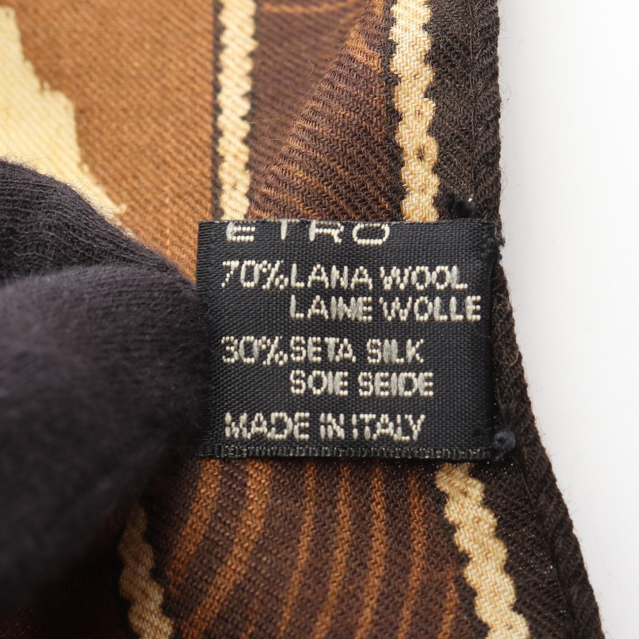 ストール ショール ウール シルク ダークブラウン ブラウン マルチ