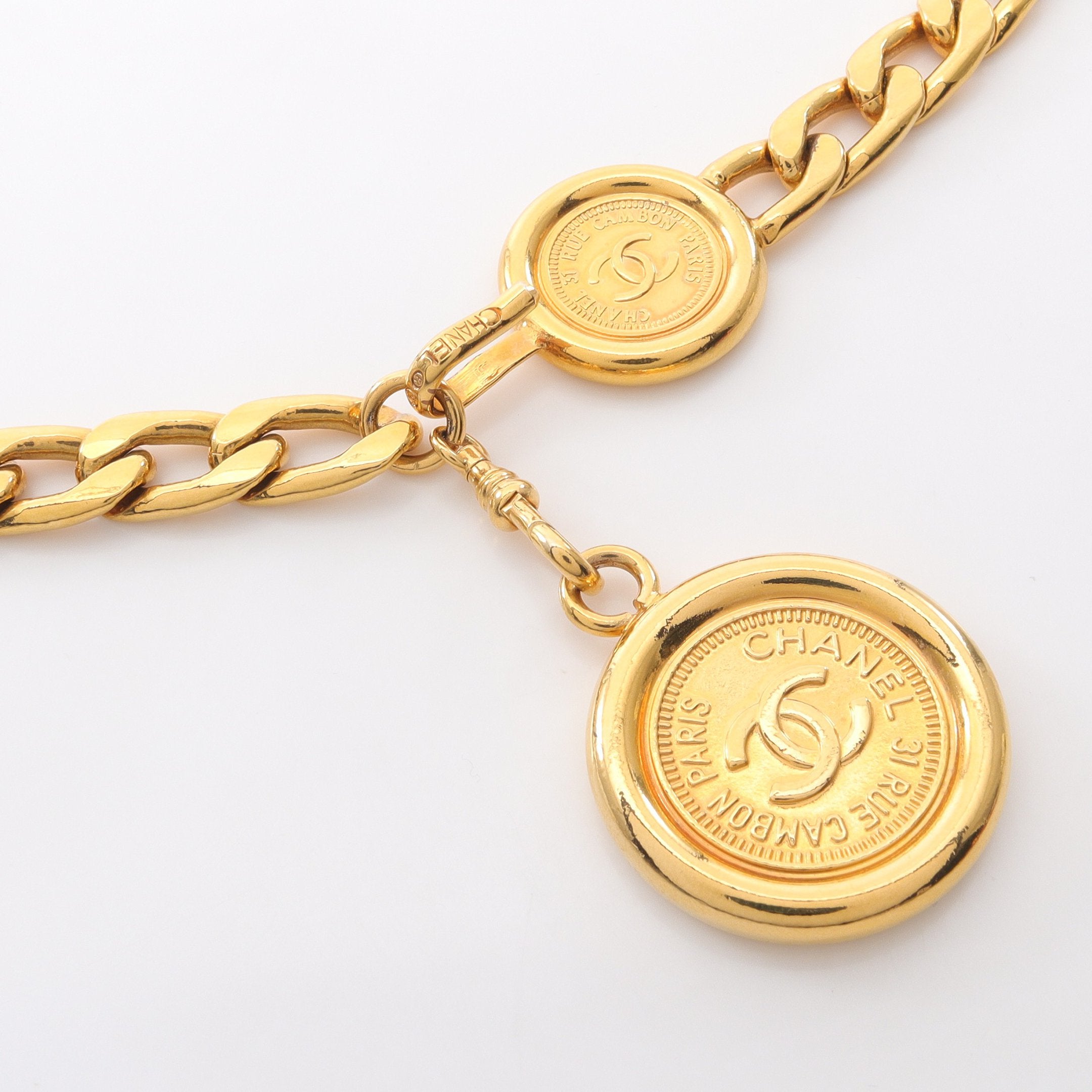 ココマーク チェーンベルト ベルト GP ゴールド 96P シャネル – RECLO