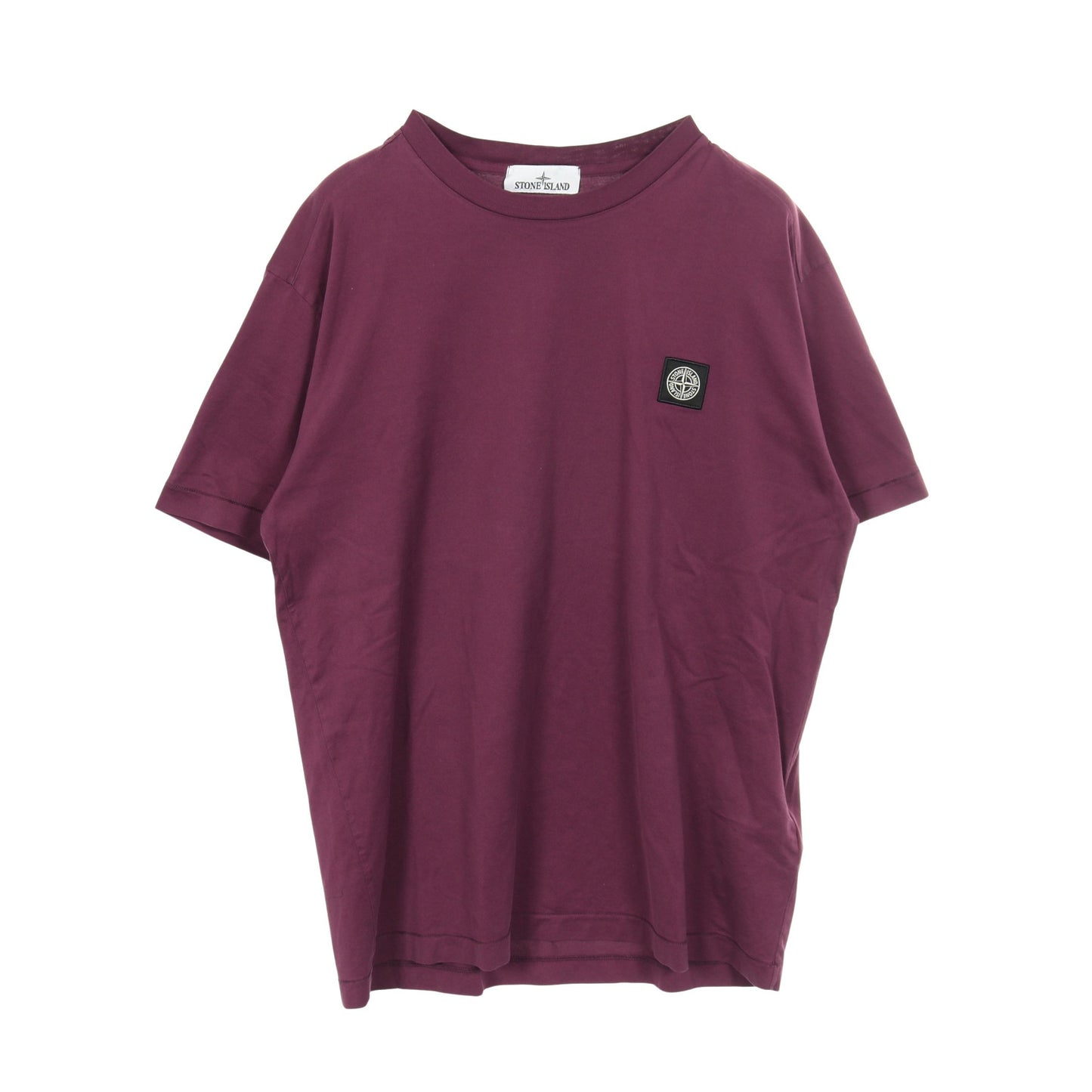 Tシャツ クルーネック 半袖 ロゴ コットン パープル ストーンアイランド トップス Stone Island
