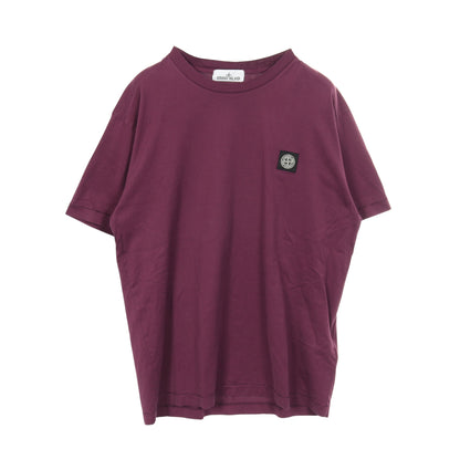 Tシャツ クルーネック 半袖 ロゴ コットン パープル ストーンアイランド トップス Stone Island