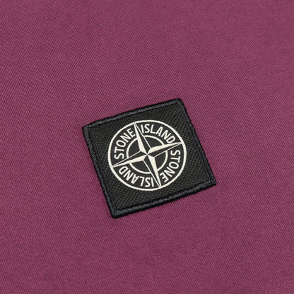 Tシャツ クルーネック 半袖 ロゴ コットン パープル ストーンアイランド トップス Stone Island