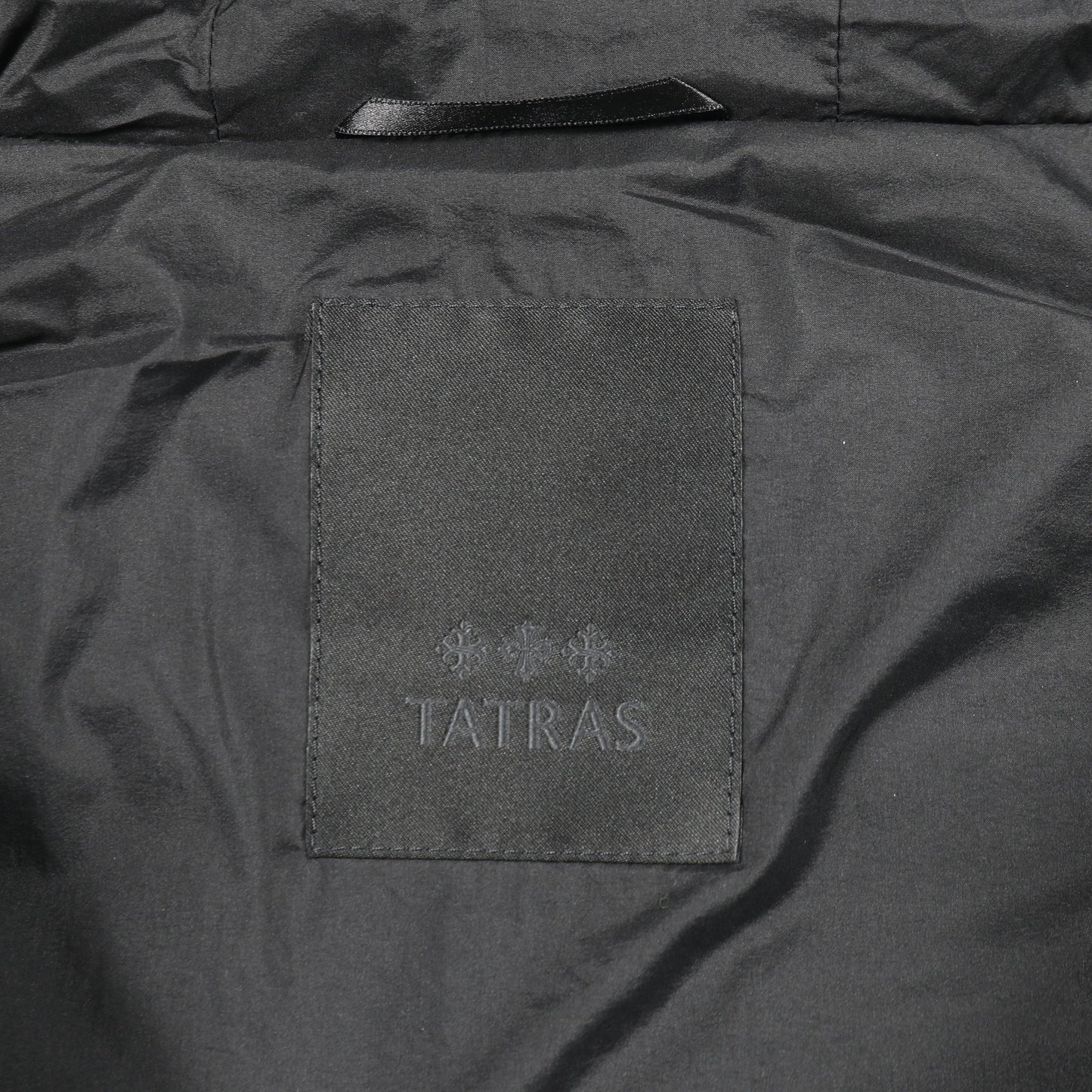 GRIF グリフ ダウンジャケット ナイロン ウール ブラック ニット切替 フード付き タトラス アウター TATRAS