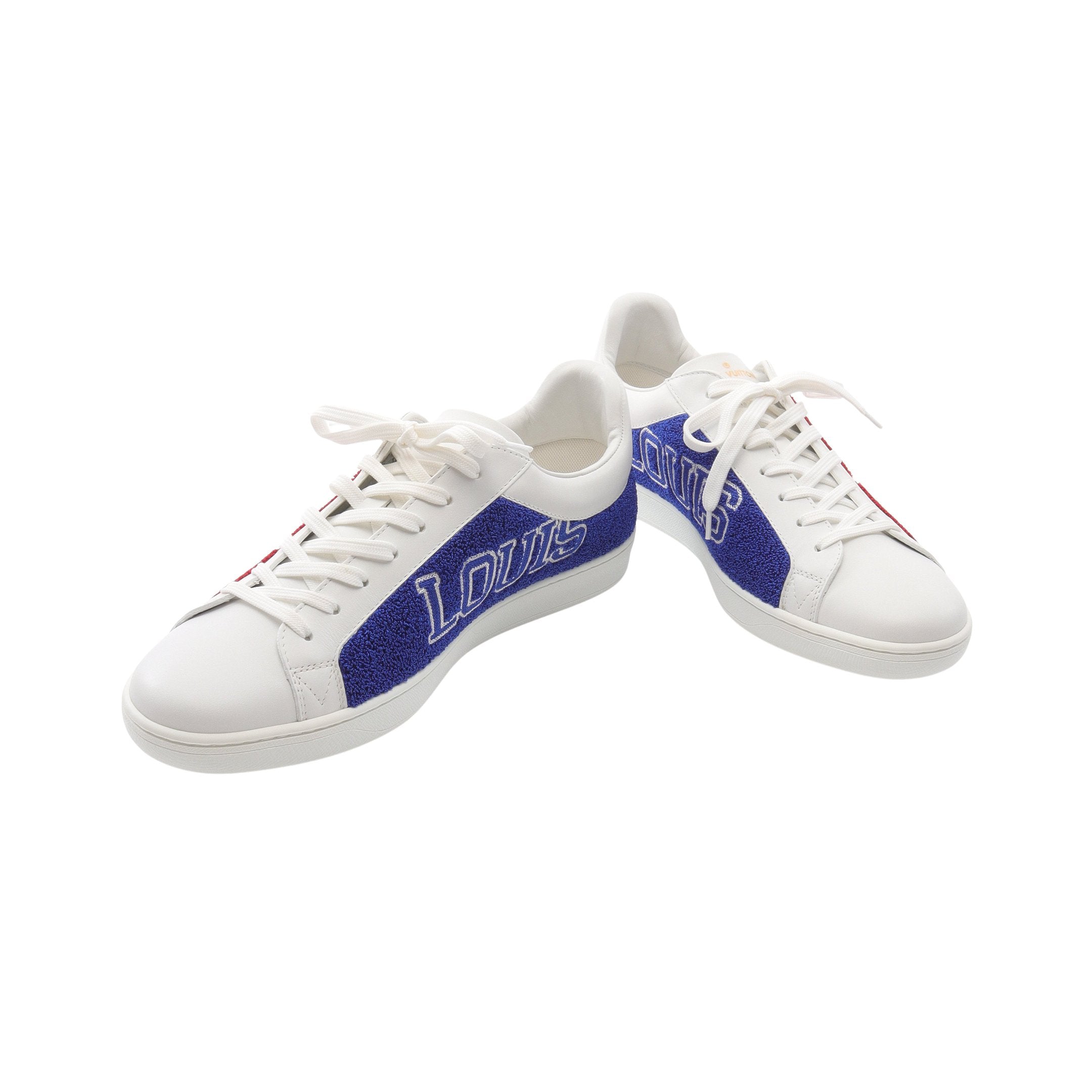 チョロ吉 ルイヴィトン　ルクセンブルグライン スニーカー ブルー 新品同様 LOUIS VUITTON ルイ・ヴィトン ルクセンブルグ・ライン