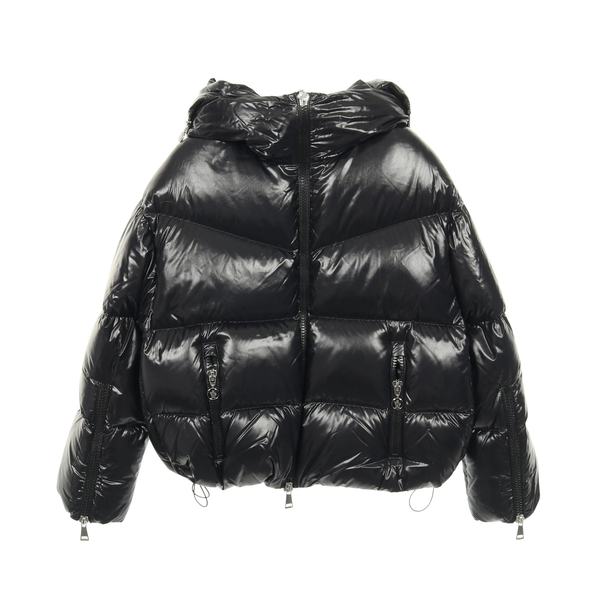 HUPPE ダウンジャケット ナイロン ブラック フード付き モンクレール アウター MONCLER