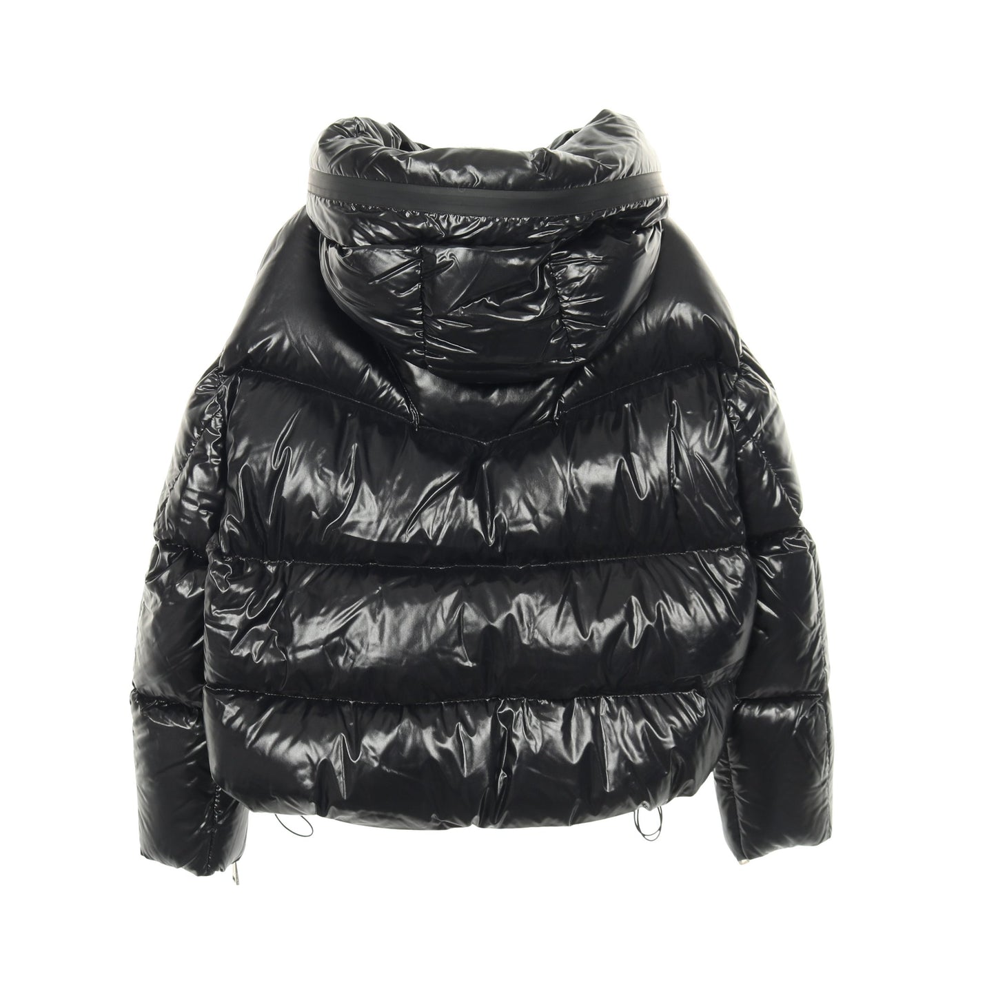 HUPPE ダウンジャケット ナイロン ブラック フード付き モンクレール アウター MONCLER