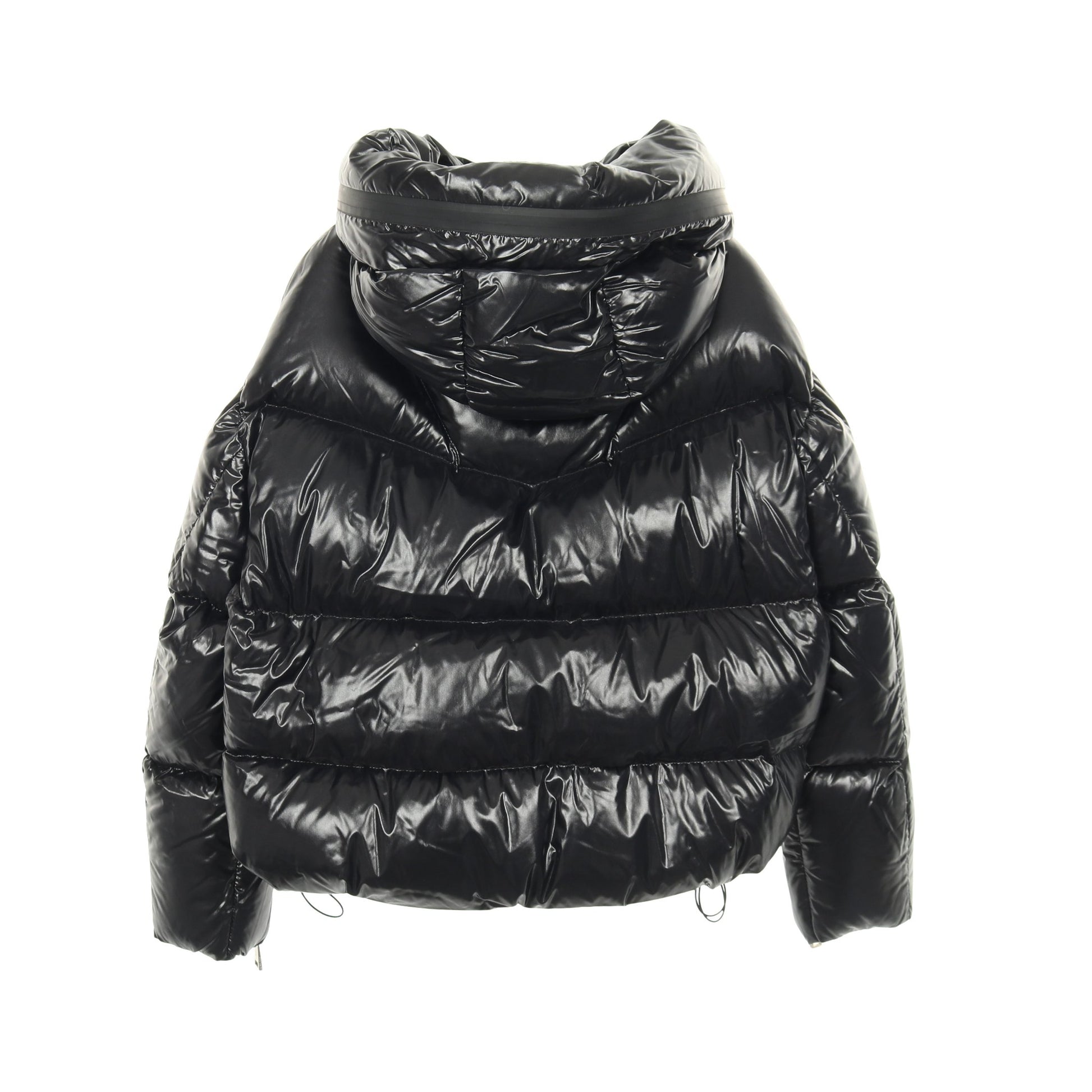 HUPPE ダウンジャケット ナイロン ブラック フード付き モンクレール アウター MONCLER