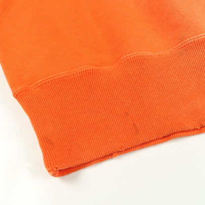 スウェットシャツ クルーネック プリント コットン オレンジ ヴィンテージ加工 ユーズド加工 セント マイケル トップス SAINT MICHAEL