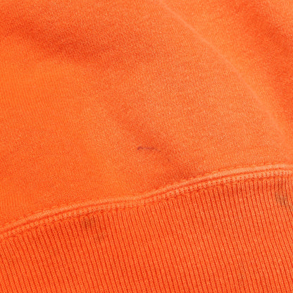 スウェットシャツ クルーネック プリント コットン オレンジ ヴィンテージ加工 ユーズド加工 セント マイケル トップス SAINT MICHAEL