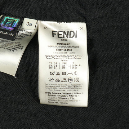 FF柄 スカート ブラック ブラウン フェンディ ボトムス FENDI