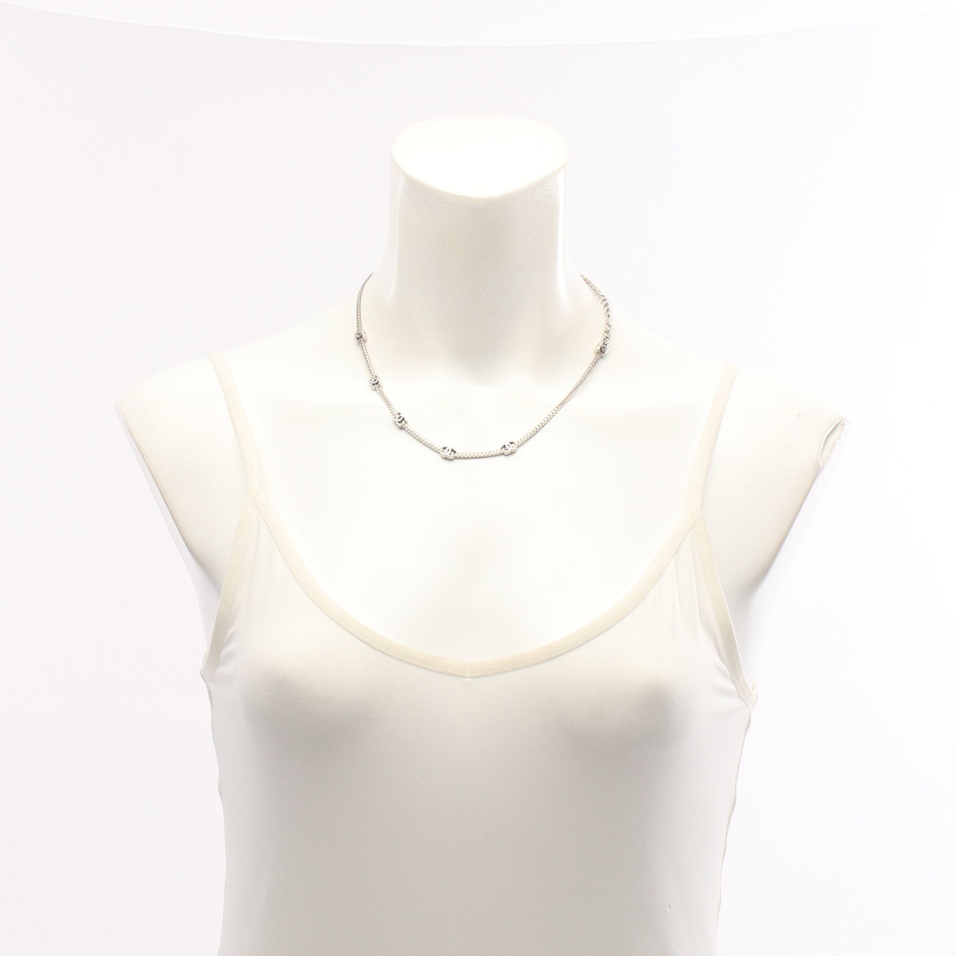 ココマーク ネックレス シルバー A25V シャネル アクセサリー CHANEL