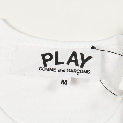 LOVE IS TENDER Tシャツ クルーネック 半袖 コットン ホワイト レッド 2011クリスマス限定 プレイコムデギャルソン トップス PLAY COMME des GARCONS