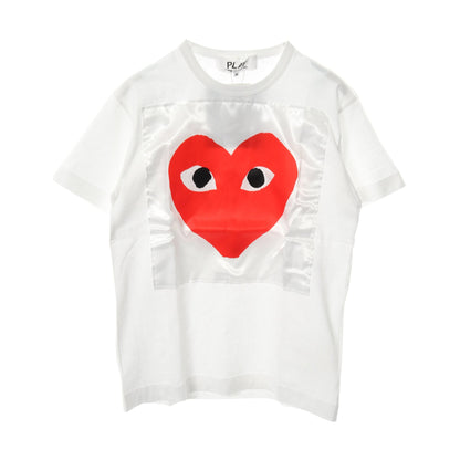 LOVE IS TENDER Tシャツ クルーネック 半袖 コットン ホワイト レッド 2011クリスマス限定 プレイコムデギャルソン トップス PLAY COMME des GARCONS