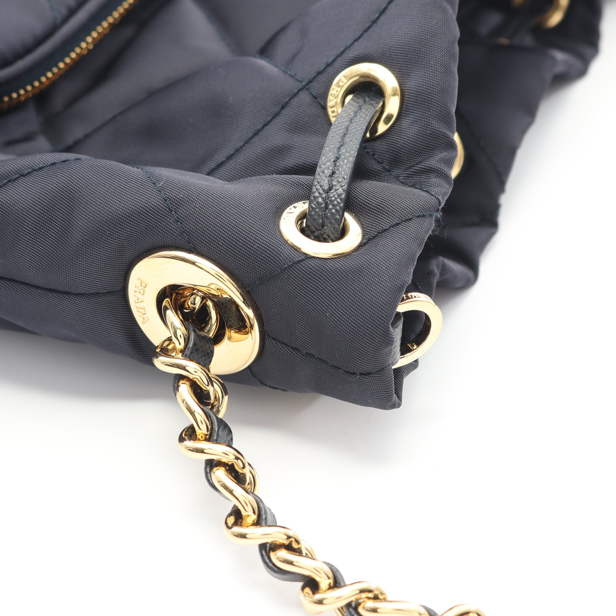 PRADA プラダ ハンドバッグ デュエット キルティング バケットバッグ 2WAY デュエット Re-Nylon バケットバッグ チェーンハンドバッグ ナイロン