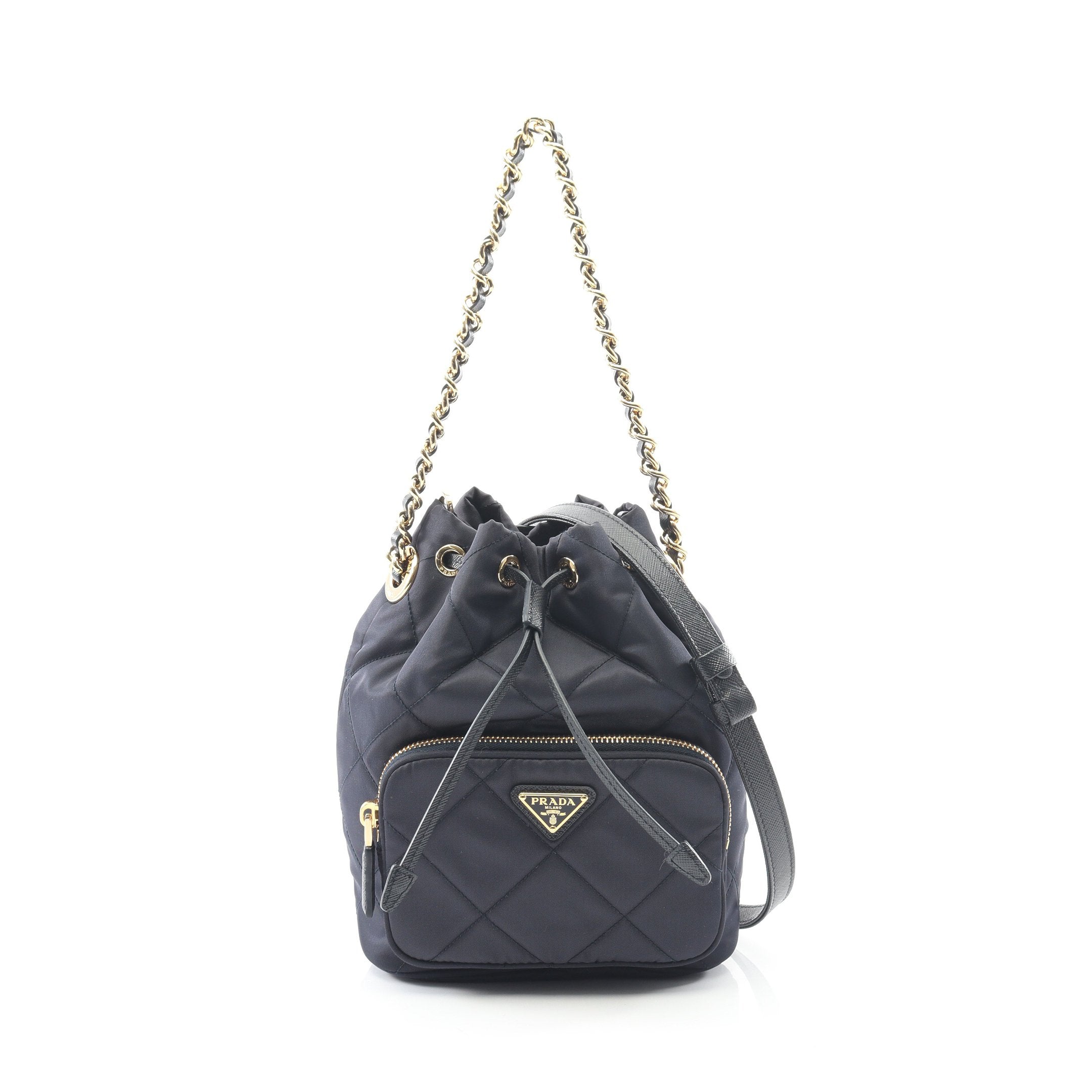 デュエット Re-Nylon バケットバッグ チェーンハンドバッグ ナイロン