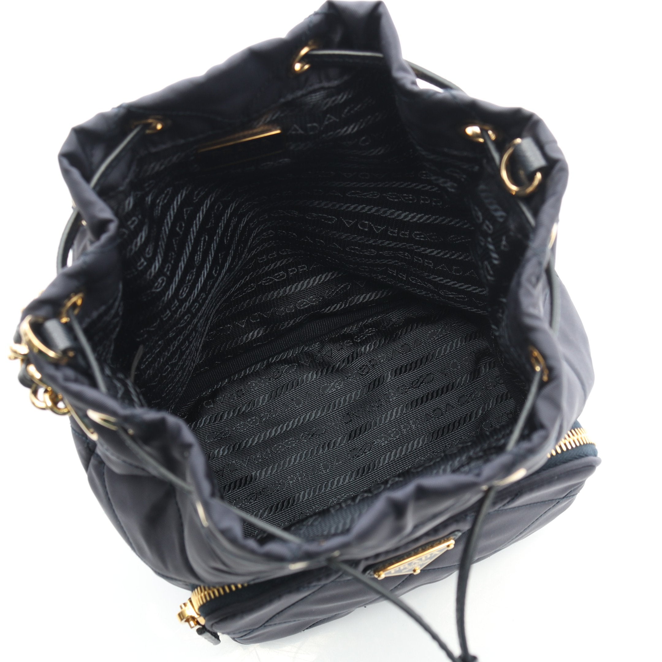 デュエット Re-Nylon バケットバッグ チェーンハンドバッグ ナイロン