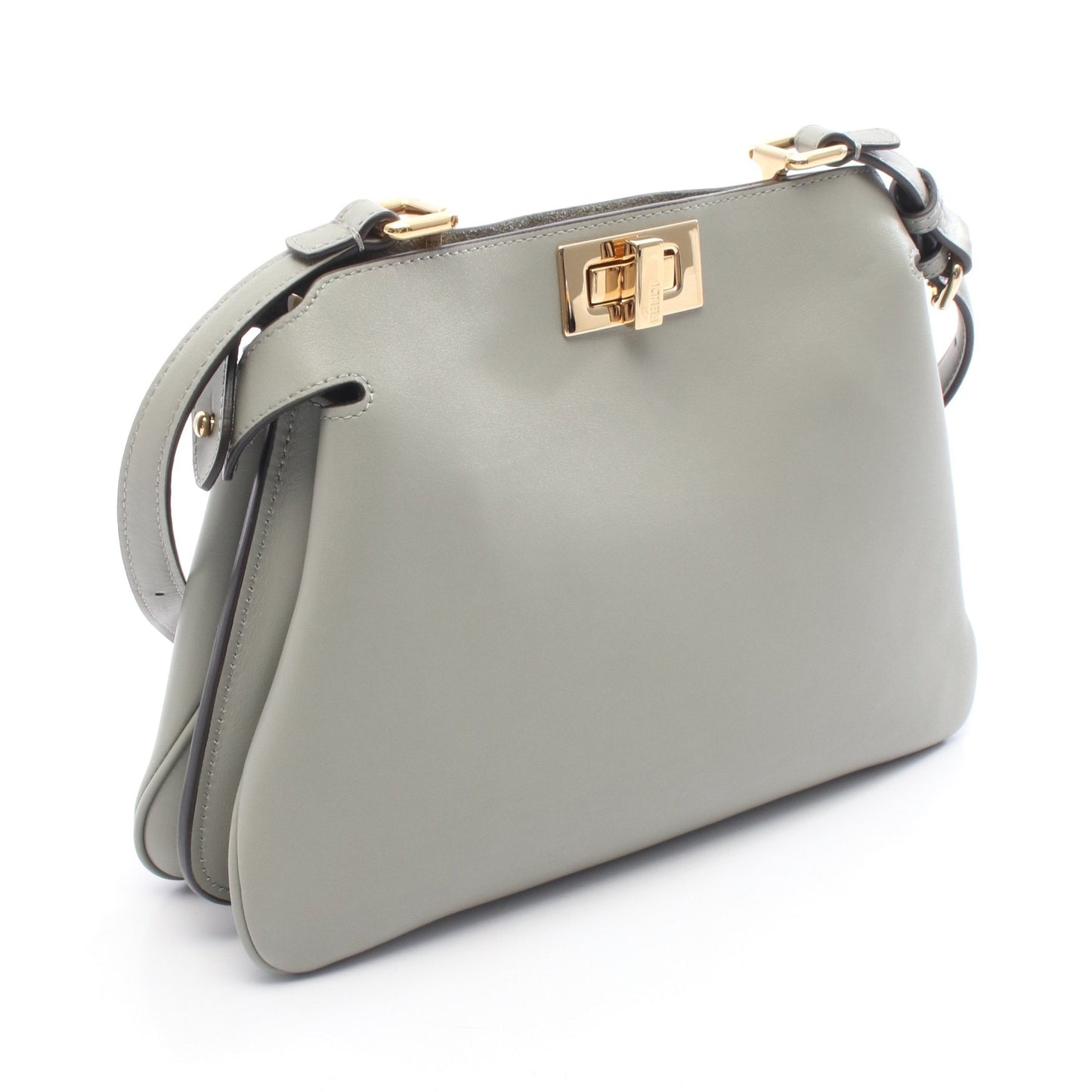 ピーカブー ソフト スモール ショルダーバッグ レザー ライトグリーン フェンディ バッグ FENDI