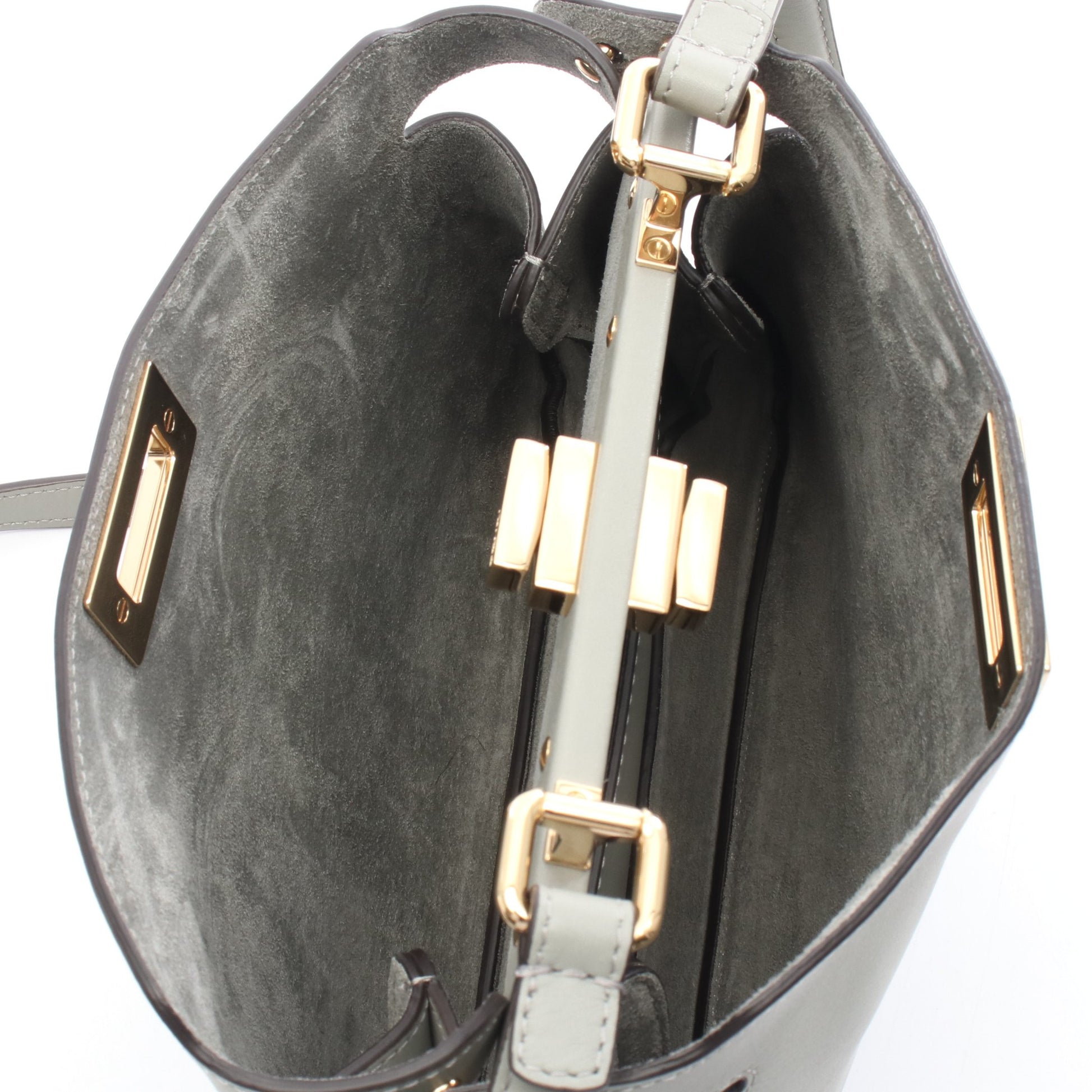 ピーカブー ソフト スモール ショルダーバッグ レザー ライトグリーン フェンディ バッグ FENDI