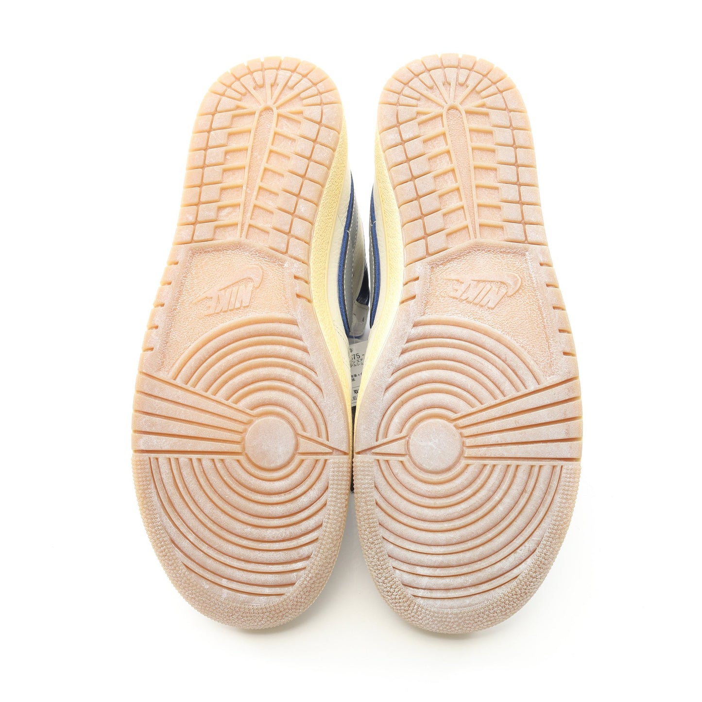 NIKE JORDAN AIR SHIP SP × AWAKE NY ハイカットスニーカー レザー フェイクレザー ファブリック ホワイト ブルー ナイキ シューズ NIKE