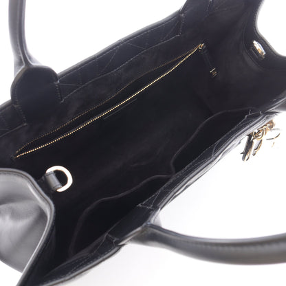 BOOK TOTE ブックトート ミディアム マイクロカナージュ ハンドバッグ トートバッグ レザー ブラック 2WAY クリスチャンディオール バッグ Christian Dior