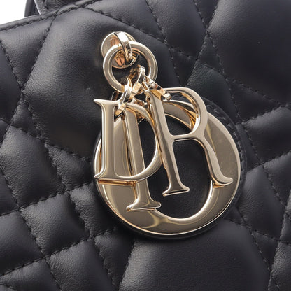 BOOK TOTE ブックトート ミディアム マイクロカナージュ ハンドバッグ トートバッグ レザー ブラック 2WAY クリスチャンディオール バッグ Christian Dior