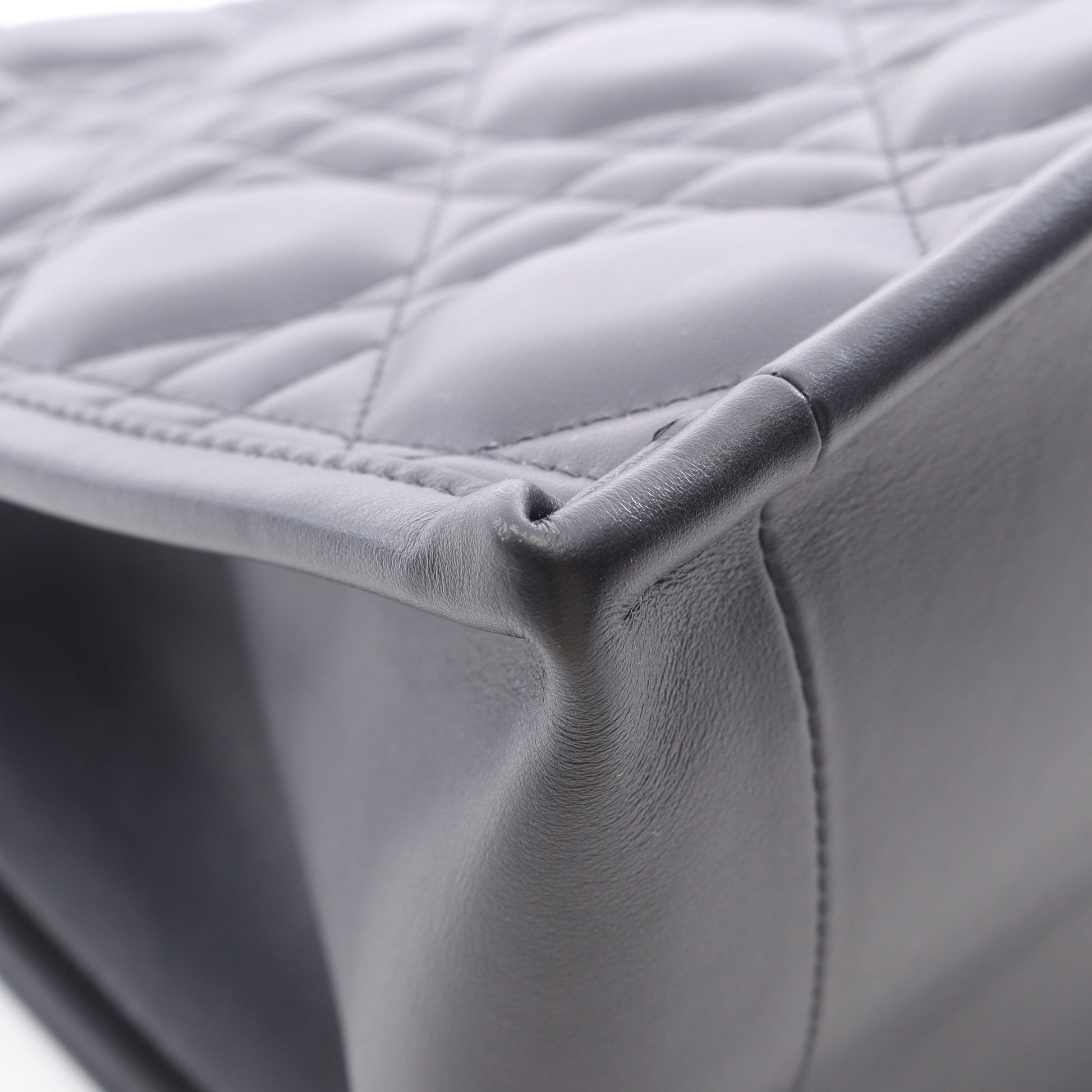 BOOK TOTE ブックトート ミディアム マイクロカナージュ ハンドバッグ トートバッグ レザー ブラック 2WAY クリスチャンディオール バッグ Christian Dior