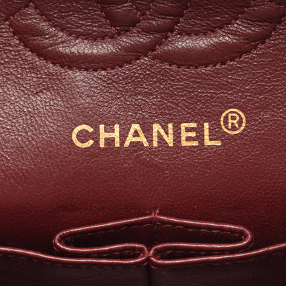 マトラッセ Wフラップ Wチェーンショルダーバッグ ラムスキン ブラック ゴールド金具 シャネル バッグ CHANEL
