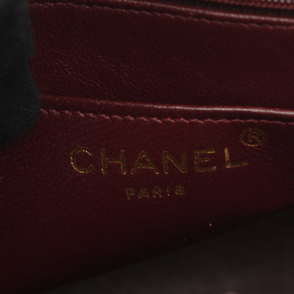 マトラッセ チェーンショルダーバッグ チェーントートバッグ ラムスキン ブラック コンビ金具 シャネル バッグ CHANEL