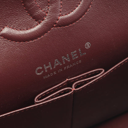 マトラッセ Wフラップ Wチェーンショルダーバッグ キャビアスキン ブラック シルバー金具 シャネル バッグ CHANEL
